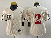 Youth Texas Rangers #2 Marcus Semien Cream 2023 City Connect Stitched Baseball Jersey,baseball caps,new era cap wholesale,wholesale hats